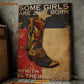 Cowgirl Poster & Canvas, Some Girls Are Just Born With Texas In Their Souls, Horse Canvas Wall Art, Poster Gift For Horse Lovers