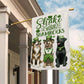 St Patrick's Day Dog Flag, Shake Your Shamrocks, St Patrick's Day Dog Clover Garden Flag & House Flag Gift, St Patricks Day Irish Outdoor Decoration Gift For Dog Lovers