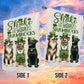 St Patrick's Day Dog Flag, Shake Your Shamrocks, St Patrick's Day Dog Clover Garden Flag & House Flag Gift, St Patricks Day Irish Outdoor Decoration Gift For Dog Lovers