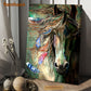 Horse Poster & Canvas, Beautiful Color Strong Horse, Horse Canvas Wall Art, Poster Gift For Horse Lovers