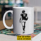 Personalized Football Mug Gift, Football Life Lessons, Inspirational Quotes Mug Gift, Cups For Football Lovers