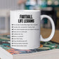 Personalized Football Mug Gift, Football Life Lessons, Inspirational Quotes Mug Gift, Cups For Football Lovers