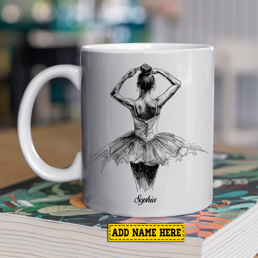 Personalized Ballet Mug Gift, Ballet Life Lessons, Inspirational Quotes Mug Gift, Cups For Ballet Lovers