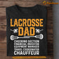 Funny Lacrosse Dad T-shirt, Cheering Section Financial Investor, Sports Tees Father's Day Gift For Dad From Lacrosse Players