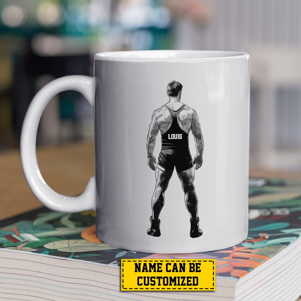 Personalized Wrestling Boy Mug Gift, Wrestling Life Lessons, Inspirational Quotes Mug Gift, Cups For Wrestling Man Lovers