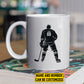 Personalized Hockey Mug Gift, Hockey Life Lessons, Inspirational Quotes Mug Gift, Cups For Hockey Lovers