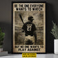 Be The One Everyone Wants To Watch, Personalized Motivational Baseball Boy Canvas Painting, Inspirational Quotes Wall Art Decor, Gift For Baseball Boy Lovers, Baseball Players