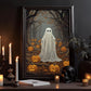 Baby Ghost In Dark Forest Vintage Halloween Canvas Painting, Wall Art Decor - Dark Gothic Ghost Halloween Poster Gift