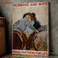 Valentine Horse Poster & Canvas, Husband And Wife Riding Partner For Life, Horse Canvas Wall Art, Poster Gift For Horse Lovers