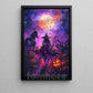Halloween Witch Horse Canvas Painting, The Witch’s Midnight Journey Wall Art Decor, Spooky Season Poster Gift For Horse Lovers, Witch Lovers