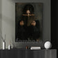 Dark Surrealism Halloween Witch Canvas Painting, Apprentice Witch Wall Art Decor, Spooky Season Poster Gift For Witch Lovers