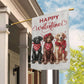 Valentine's Day Labrador Retriever Dog Flag, Hello Valentine, Labrador Retriever Garden Flag & House Flag Gift, Valentines Flag Gift For Dog Lovers