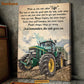 Tractor Poster & Canvas, While On This Ride Called Life You Have To Take The Good, Tractor Canvas Wall Art, Poster Gift For Tractor Lovers