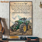 Tractor Poster & Canvas, While On This Ride Called Life You Have To Take The Good, Tractor Canvas Wall Art, Poster Gift For Tractor Lovers