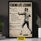 Fencing Life Lessons, Personalized Fencing Boy Canvas Painting, Inspirational Quotes Wall Art Decor, Poster Gift For Fencing Lovers, Fencer