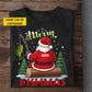 Funny Personalized Christmas Fishing T-shirt, Merry Fishmas Sports Tee Xmas Gift For Fishing Lovers