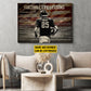 Football Boy Canvas Painting, Believe In Yourself, Inspirational Quotes Wall Art Decor, Personalized Poster Gift For Football Lovers, Football Players