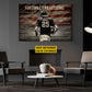 Football Boy Canvas Painting, Believe In Yourself, Inspirational Quotes Wall Art Decor, Personalized Poster Gift For Football Lovers, Football Players