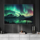 Northern Lights Aurora Borealis Over Valley Norway, Mystery Canvas Painting, Wall Art Decor - Aurora Poster Gift