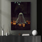 Baby Ghost Twilight Halloween Canvas Painting, Wall Art Decor - Dark Ghost Pumpkin Halloween Poster Gift