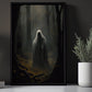 Baby Ghost In Dark Forest Halloween Canvas Painting, Wall Art Decor - Dark Ghost Halloween Poster Gift