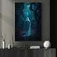 Vintage Ghost In Dark Forest Gothic Halloween Canvas Painting, Wall Art Decor - Halloween Poster Gift