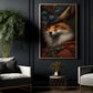 Victorian Fox In Suit, Victorian Animal Canvas Painting, Gothic Wall Art Decor - Fox Poster Gift