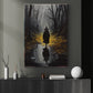 The Witch Walk On The Water Halloween Canvas Painting, Wall Art Decor - Halloween Poster Gift