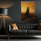 Countryside Witch In The Field Vintage Gothic Wall Art Print - Dark Academia Five Elements Witchy Halloween Wall Decor