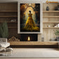 Elegance Amidst Autumn Serenity, A Canvas Wall Art Print - Gift Art For Decorating Your Home, Gift For Autumn Lovers