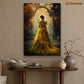 Elegance Amidst Autumn Serenity, A Canvas Wall Art Print - Gift Art For Decorating Your Home, Gift For Autumn Lovers