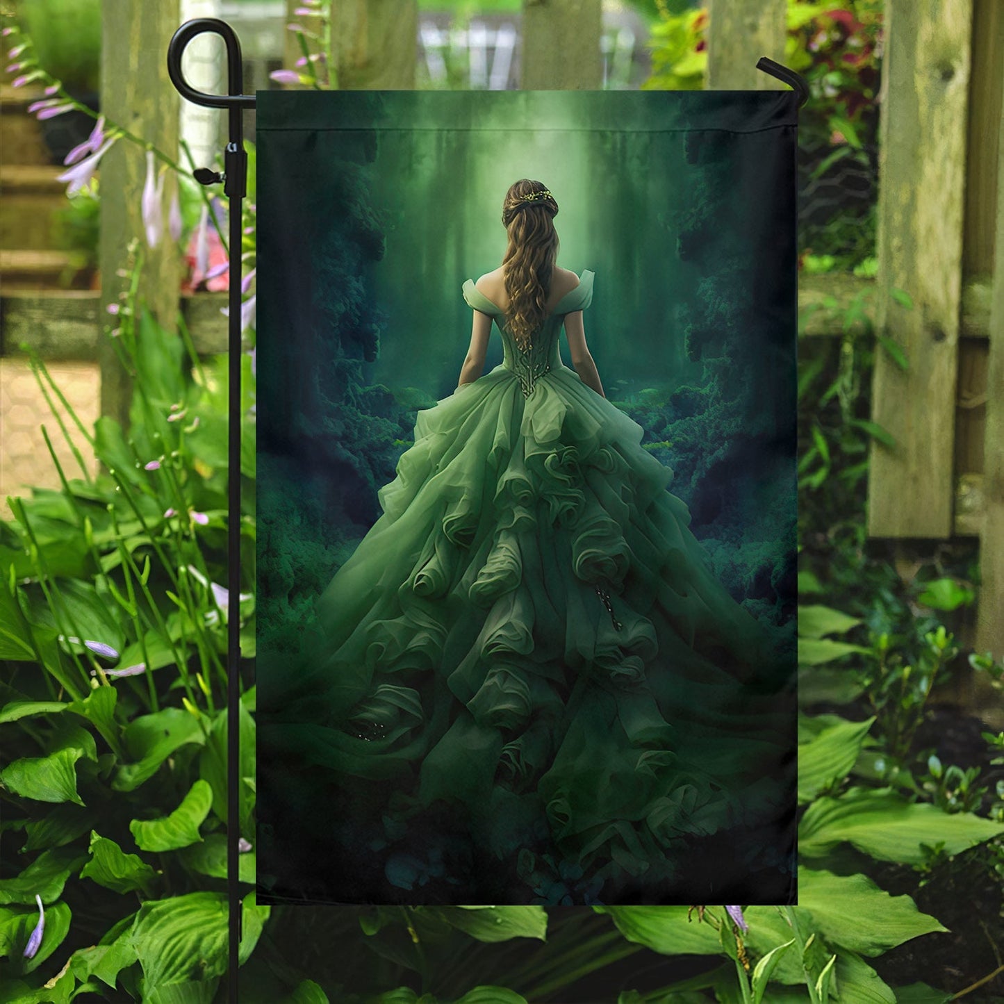 Dance Of The Forest Whisperer, Princess Xmas Garden Flag & House Flag, Christmas Flag Gift