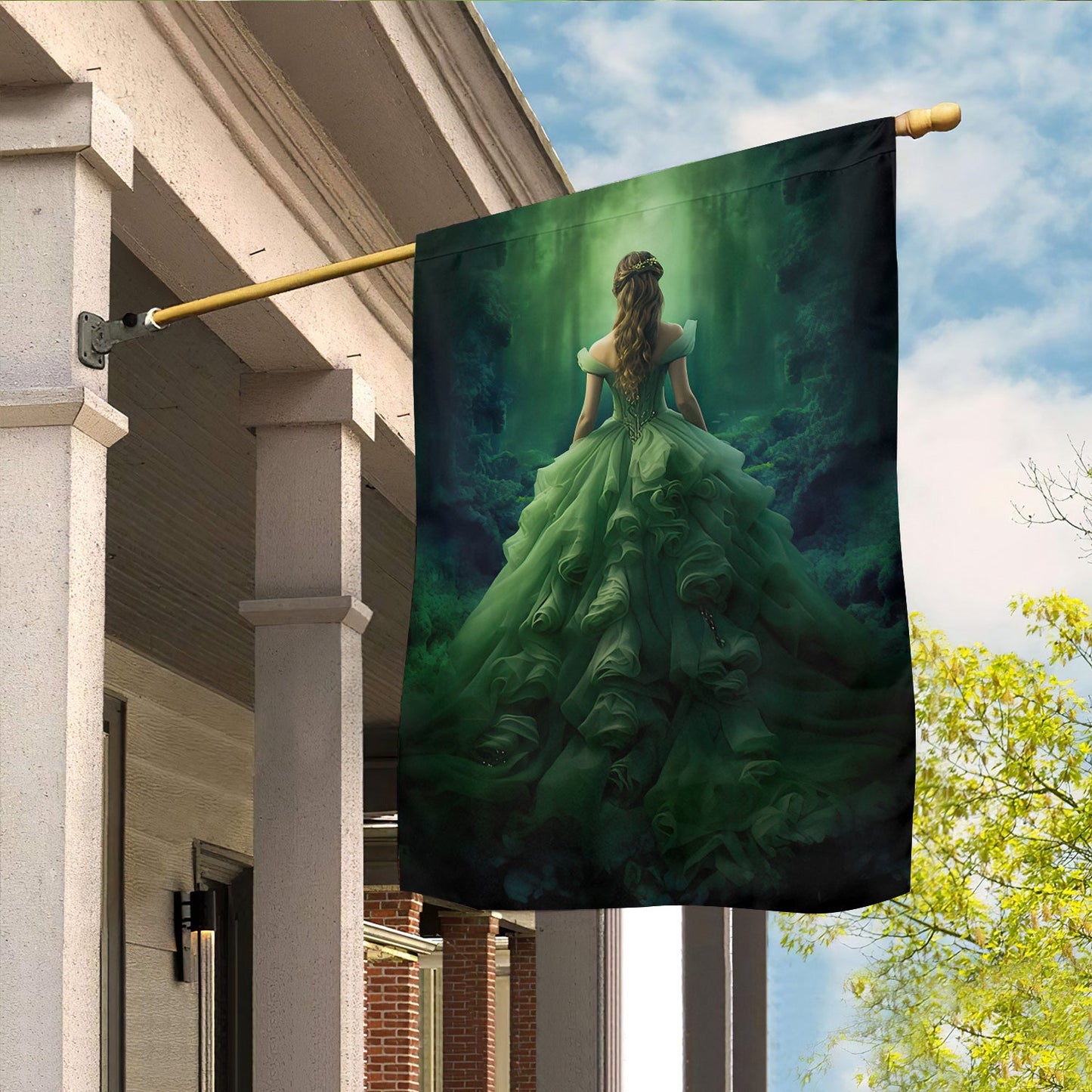 Dance Of The Forest Whisperer, Princess Xmas Garden Flag & House Flag, Christmas Flag Gift