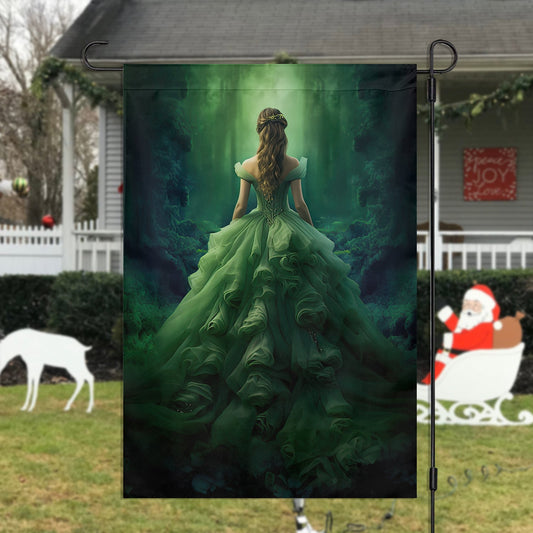 Dance Of The Forest Whisperer, Princess Xmas Garden Flag & House Flag, Christmas Flag Gift