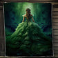 Princess In The Green Dress In The Forest, Princess Christmas Fleece Blanket & Sherpa Blanket Gift