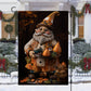 Autumn's Keeper The Enchanted Garden Gnome, Gnome Xmas Garden Flag & House Flag, Christmas Flag Gift For Gnome Lovers