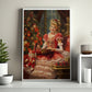Enchanted Christmas Eve, Victorian Christmas Canvas Painting, Xmas Wall Art Decor - Christmas Poster Gift