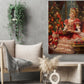 Enchanted Christmas Eve, Victorian Christmas Canvas Painting, Xmas Wall Art Decor - Christmas Poster Gift