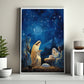 Starry Night Of The Nativity, Jesus Christmas Canvas Painting, Xmas Wall Art Decor - Christmas Poster Gift