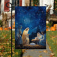 Starry Night of Blessings The Holy Birth, Christmas Garden Flag - House Flag, Nativity Religious Winter Christians Flag Gift