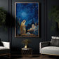 Starry Night Of The Nativity, Jesus Christmas Canvas Painting, Xmas Wall Art Decor - Christmas Poster Gift
