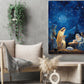 Starry Night Of The Nativity, Jesus Christmas Canvas Painting, Xmas Wall Art Decor - Christmas Poster Gift