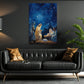 Starry Night Of The Nativity, Jesus Christmas Canvas Painting, Xmas Wall Art Decor - Christmas Poster Gift