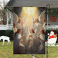 Angelic Serenade A Celestial Dawn, Angel Xmas Garden Flag & House Flag, Christmas Flag Gift For Angel Lovers