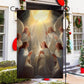 Angelic Serenade A Celestial Dawn, Angel Xmas Garden Flag & House Flag, Christmas Flag Gift For Angel Lovers