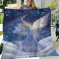 Angel Dancing On The Sky, Angel Christmas Fleece Blanket & Sherpa Blanket Gift