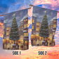 Christmas Tree Between Apartments, Christmas Tree Xmas Garden Flag & House Flag, Christmas Flag Gift