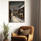 Enchanted Evening A Snowy Stroll Through Time Christmas Canvas Painting, Xmas Wall Art Decor - Christmas Poster Gift