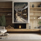 Enchanted Evening A Snowy Stroll Through Time Christmas Canvas Painting, Xmas Wall Art Decor - Christmas Poster Gift