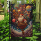 Delivering Dreams Across the Universe, Santa Claus Xmas Garden Flag - House Flag, Christmas Flag Gift For Santa Claus Lovers